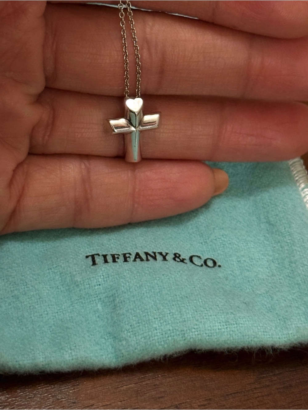 Tiffany & Co. "Tenderness" Pendant Necklace with Heart Accent - FREE SHIPPING